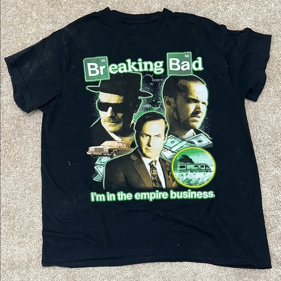 Breaking Bad Black Graphic T-Shirt - Picture 1 of 4